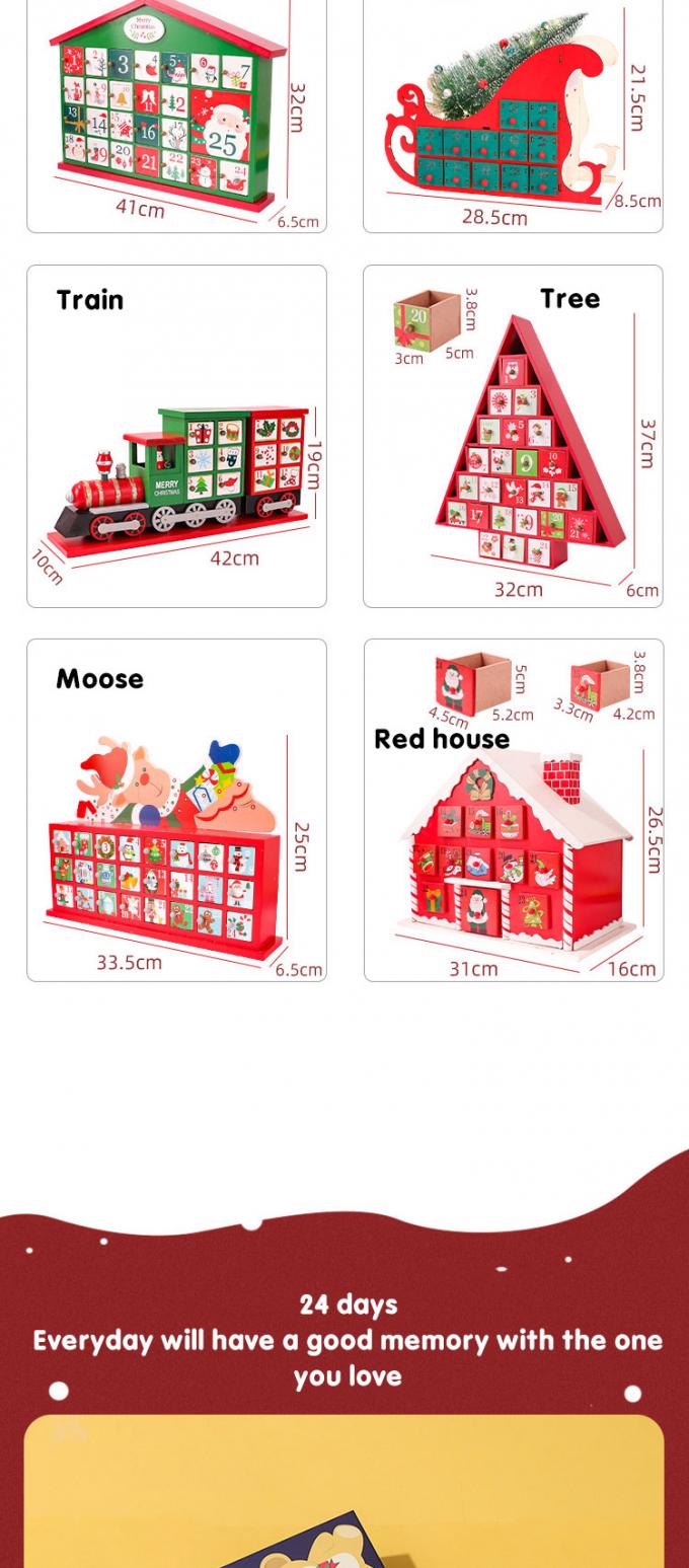 Countdown Cardboard Gift Packaging Box Empty Advent Calendar Boxes 7