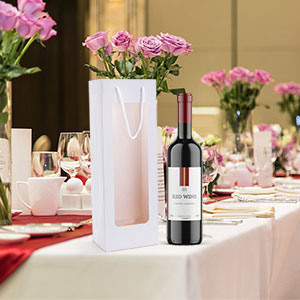 Luxury Kraft Paper Wine Packaging Box brown Color environmental Durable Paper 1