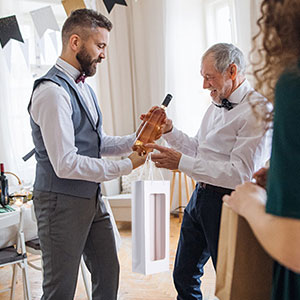 Luxury Kraft Paper Wine Packaging Box brown Color environmental Durable Paper 3