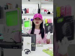 Colorful Earphone Custom Paper Box Packaging With Clear PVC Window