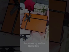 Cardboard Packaging Box Present Box  Luxury Paper Gift Box With Bow For Garment