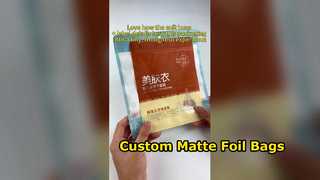 Custom OPP Bags Matte Laminated Foil Packaging