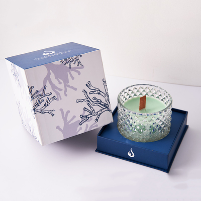 Rigid White Cardboard Custom Gift Candle Box Luxury Logo Printed