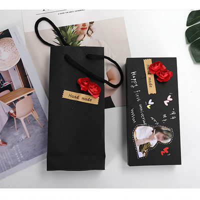 Magic Recycled Cardboard Packaging Chocolate Paper Box Rectangular Square CMYK Printing