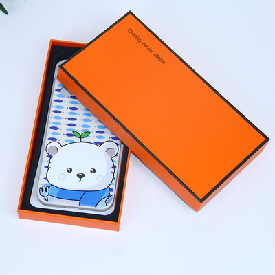 Simple Design Logo Printed Lid And Base Paper Packaging Box OEM Custom Universal Phone Case Packaging