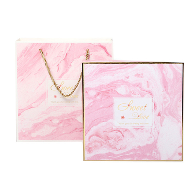 OEM Pink Design Cardboard Shipping Box Custom Print With Lid / Base Box