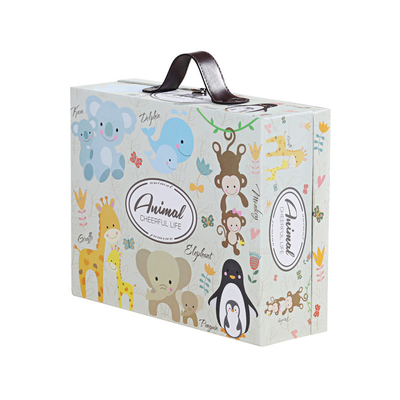 Customized Logo Fixed Portable Gift Box Matt Lamination / Hot Stamping OEM ODM