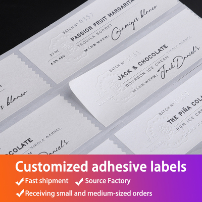 3D Vinyl Waterproof Custom Paper Stickers With Company Logo Printed