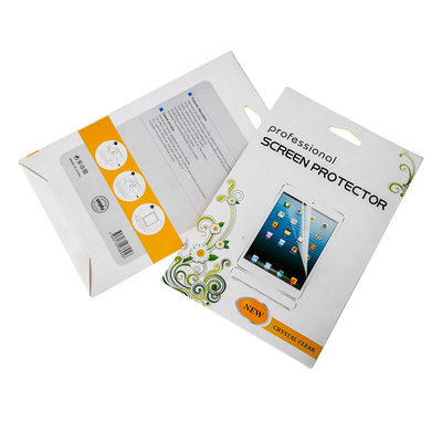 Folding screen protector packaging box Tempered Glass Envelope Hang