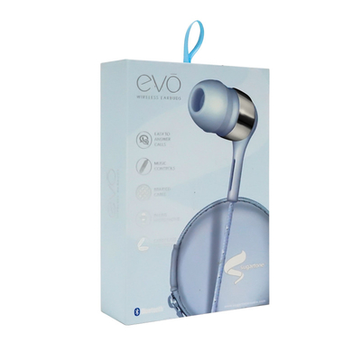 Colorful Earphone Custom Paper Box Packaging With Clear PVC Window