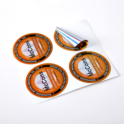 Custom Made Business Round Sticker Labelsr CMYK 4 Color Offset Printing