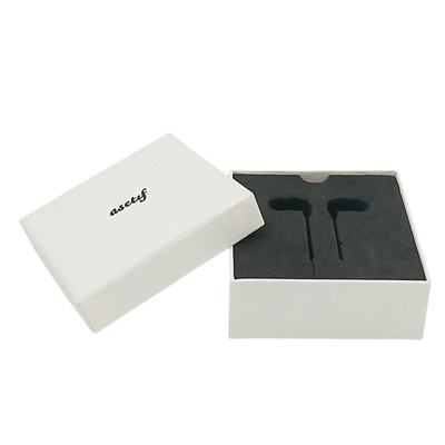 Retail Electronic Packaging Box For Headphones White Packaging Paper Box Custom Logo