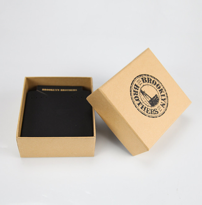 Luxury Custom Design Digital Printing kraft paper earings jewelry packaging Box