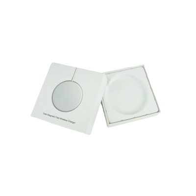 Custom Charger Cardboard Box Packaging With Plastic Insert And Logo In UV