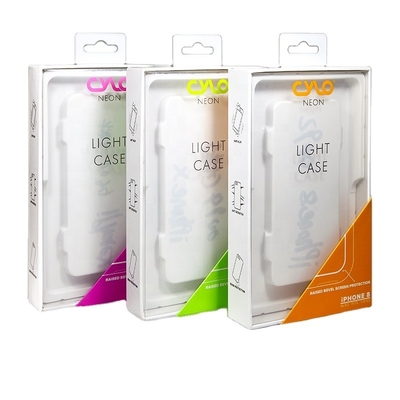 High Quality Cardboard Mobile Phone Case Gift Boxes Packaging with Blister Tray