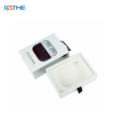 Custom Logo Wireless Earbuds Packaging Box Earphones Drawer Paper Boxes With Paper Inner