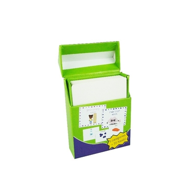 Custom Logo Gift Boxes For Children Educational Flash Card Packaging Paper Boxes