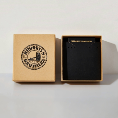 Custom Logo Paper Lid And Base Packaging Box Kraft Paper Boxes with Accessories Sponge