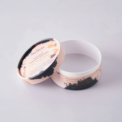 Custom Recycled Cylinder Tube Box Cardboard Paper Perfume Gift Packaging Box