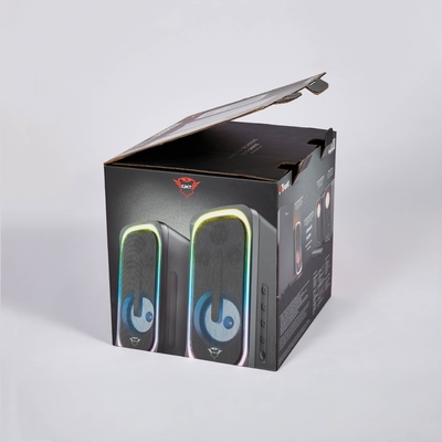 OEM Large Corrugated Paper Cardboard Shipping Boxes Folding Speaker Packaging Box