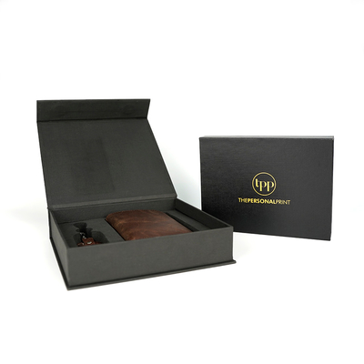 Custom Logo Hot Stamping Cardboard Magnetic Gift Boxes Packaging With EVA Insert