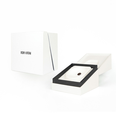 Custom Logo White Cardboard Jewelry Box Paper Packaging For Necklace Bracelet