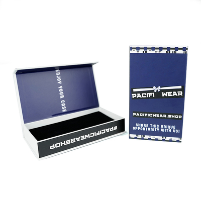 Custom Logo Magnetic Flip Mobile Phone Case Packaging Gift Boxes With Velvet Tray For IPhone 16