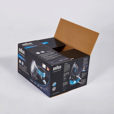 Foldable Large Corrugated Paper Packaging Box for Iron Machine Custom Size Accepted
