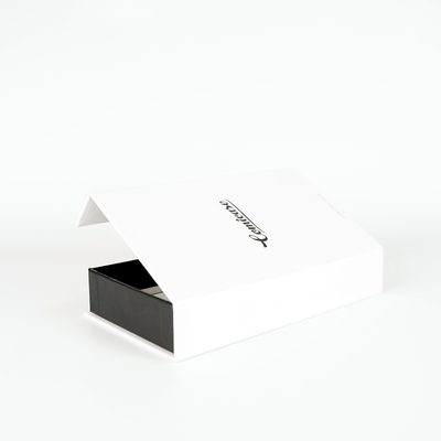 Custom Flip Rigid Cardboard Paper Boxes , Mobile Phone Case Packaging Gift Box With Magnetic Lid
