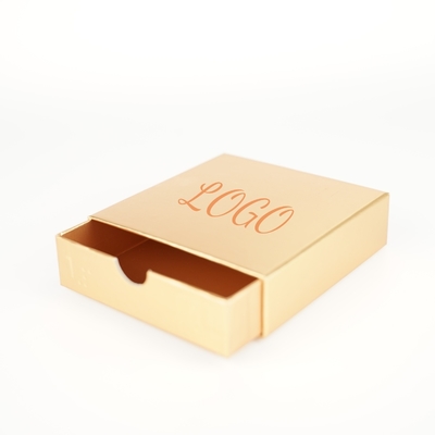 Custom Luxury Gold Drawer Box Jewelry Paper Box Packaging Slide Out Gift Box Package With Logo