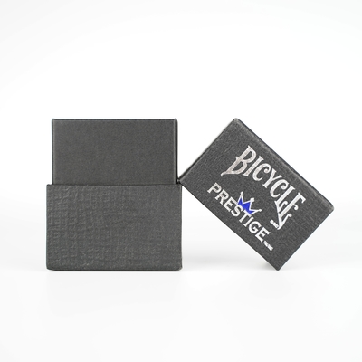 Playing Cards Lid And Base Packaging Box with Custom Hot Foil Silver Stamping Logo