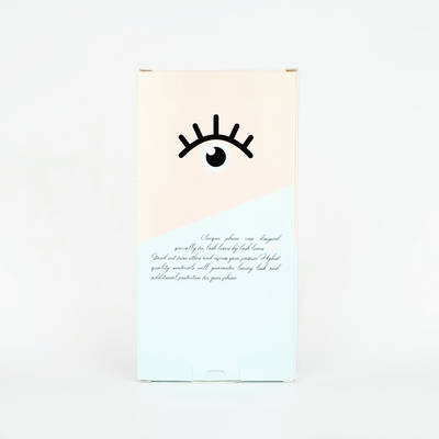 Fashion Design Custom Makeup Products Two Tuck Paper Box Package With PVC Window