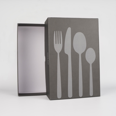 Custom Matte Cardboard Gift Box Packaging For Chopsticks Spoon Knife Fork Packaging