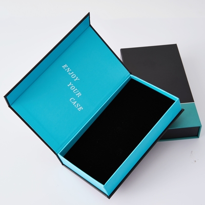 Custom Luxury Magnetic Flip Mobile Phone Box Closure Paper Packaging Gift Box Phone Foam