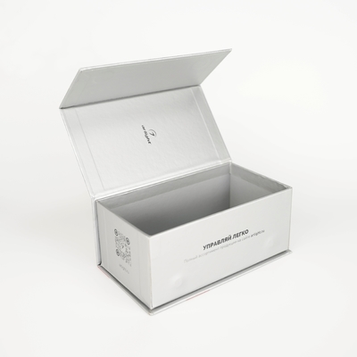 Custom Logo Silver Magnetic Cardboard Packaging Box Electronics Gift Box For Iphone 16