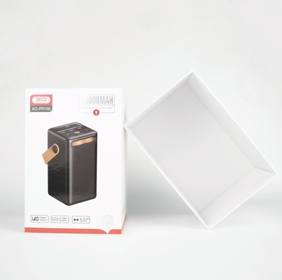 Custom Rigid Cardboard Lid and Base Gift Box for Wireless Power Bank Product Box Packaging