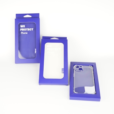 2025 New Design Custom Phone Case Box Packaging Slide Out Drawer Box With Paper Tray For Iphone