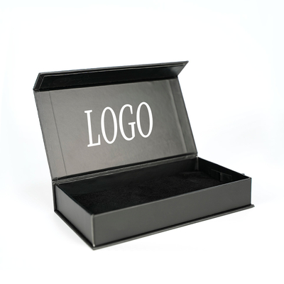 Custom Magnet Black Cardboard Paper Boxes Phone Case Packaging Box With Logo