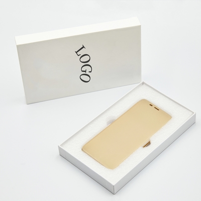 Wholesale Rigid Phone Case Packaging Box , Custom Phone Case Boxes With Lid Pearl Foam Trays