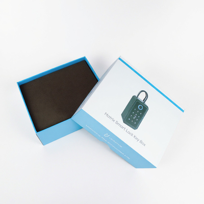 Smart Lock Key Electronic Products Packaging Box with Lid Tray Custom Size Cardboard Materials