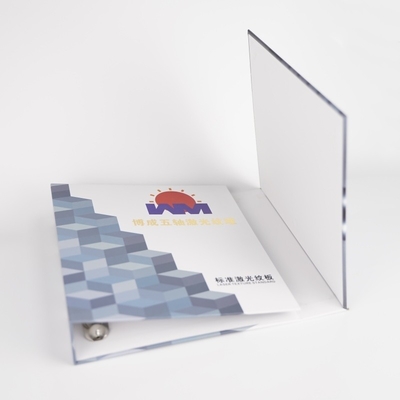 Wedding Photo Album Book Packaging Custom Logo 4D Ring Binders with Recycled Materials