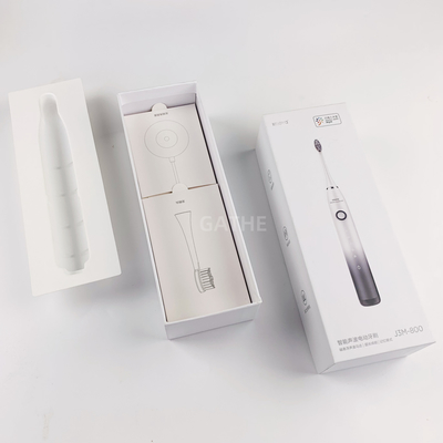 Printed Cardboard Boxes Packaging Box With PVC & Paper Tray For Sonic Electric Toothbrush