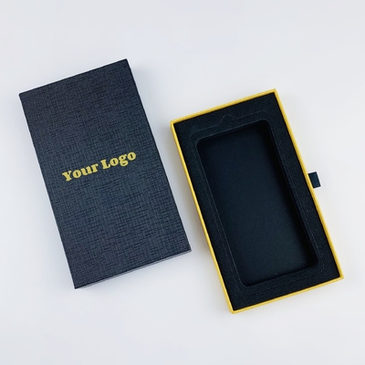 Wholesale Luxury Paper Sliding Drawer Boxes custom eva foam Phone case Packaging with your own logo