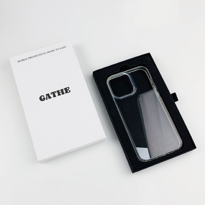 Wholesale Luxury Black And White Paper Cardboard Slide Drawer Box Custom Package For Phone Case Box Packaging 
