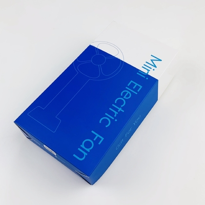Recyclable Foldable Electronic Products Packaging Box for Portable Mini Hand Electronic Fan