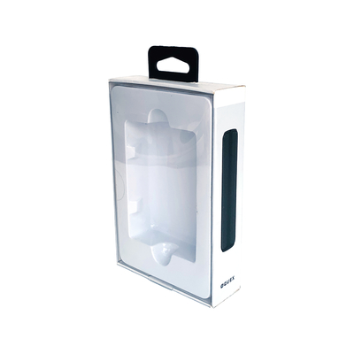 Custom Logo Detachable PVC Clear Windows Power Bank Cardboard Gift Box for Electronic Pakcgaing paper Boxes