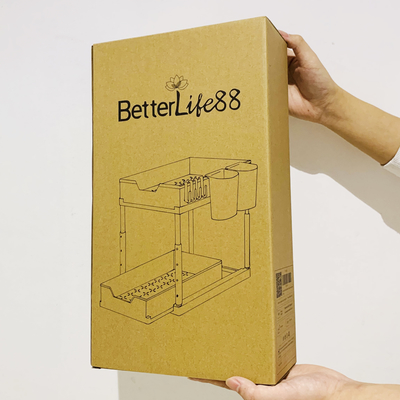 Custom Foldable Kraft Paper Box Package Corrugated Mailer Shipping Mailing Carton Packaging Boxes For Shelves