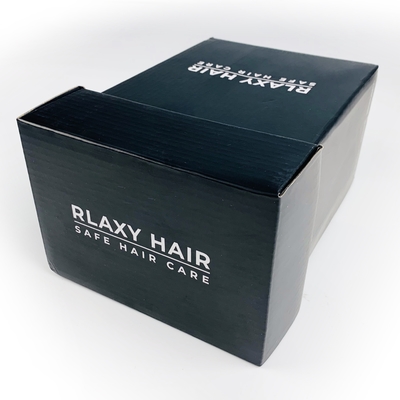 Customized Black Packaging Boxes Hard Rigid Corrugated Cardboard Gift Boxes For Hair Care Products Packaging