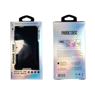 Wholesale Universal Neutral Carton Pack Mobile Phone Cases Packaging Boxes With PVC Windows