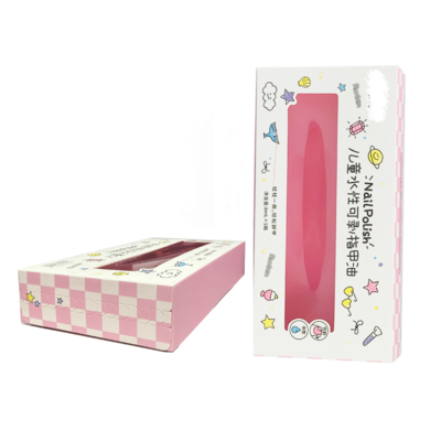 Colorful Mystery Blind Box For Cosmetic Packaging Toys Kids Gift Paper Box Packaging With Zipper For Nail Polish Oil